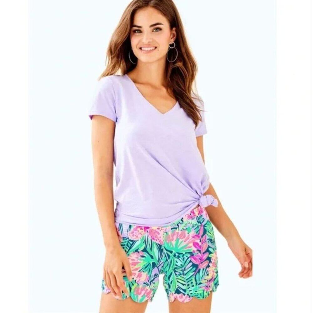Lilly Pulitzer Magnolia Shorts Multi Slathouse Soiree Women's Size 6 Excellent V